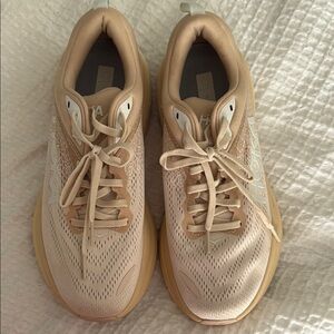 Hoka Women's Tan Running Shoes